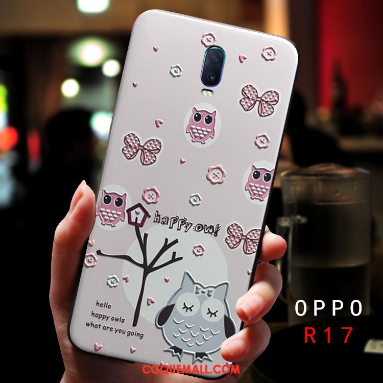 Étui Oppo R17 Charmant Téléphone Portable Fluide Doux, Coque Oppo R17 Personnalité Frais