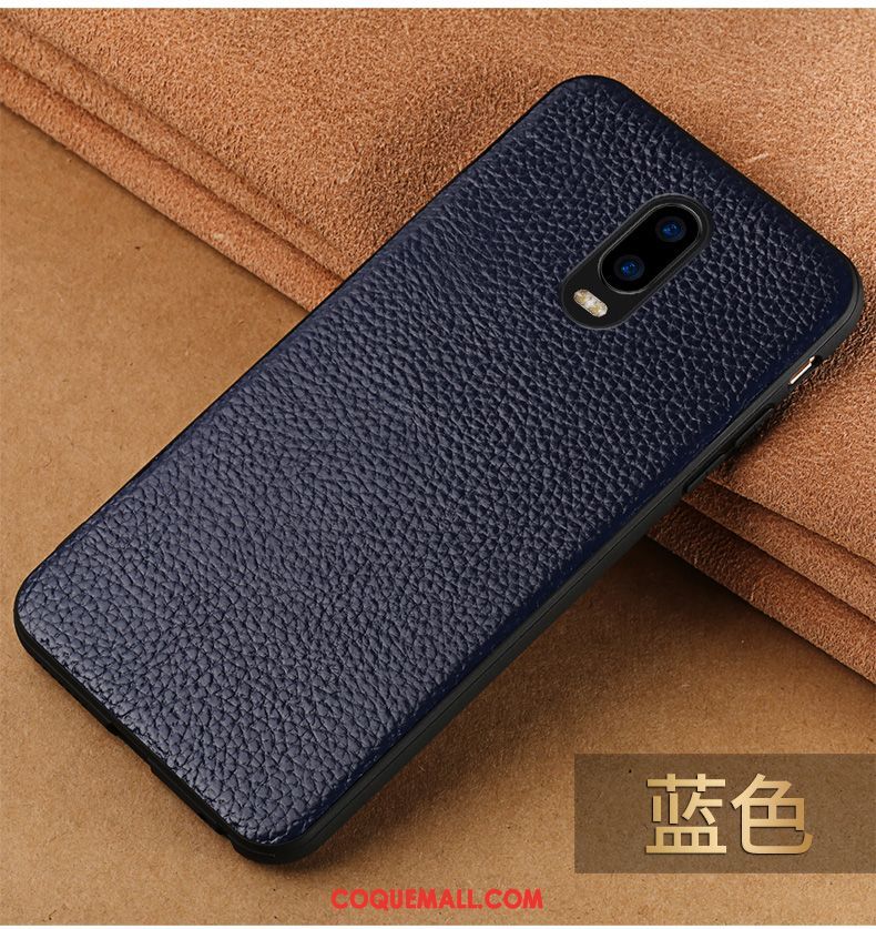 Étui Oppo R17 Difficile Cuir Véritable Téléphone Portable, Coque Oppo R17 Marque De Tendance Protection