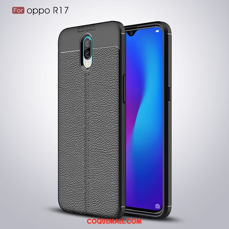 Étui Oppo R17 Nouveau Silicone Tout Compris, Coque Oppo R17 Personnalité Noir