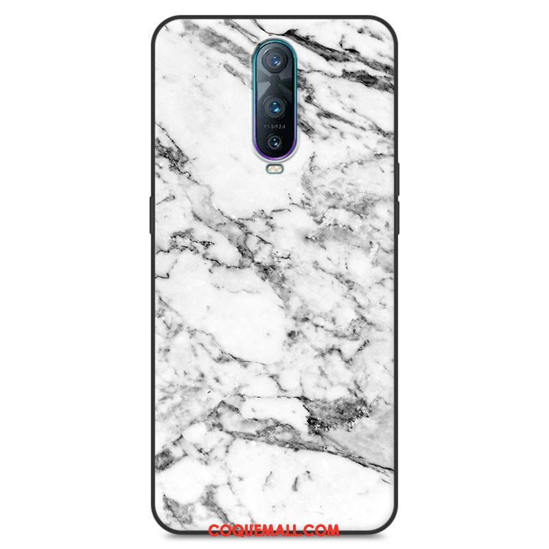 Étui Oppo R17 Pro Simple Fluide Doux Blanc, Coque Oppo R17 Pro Marque De Tendance Personnalité