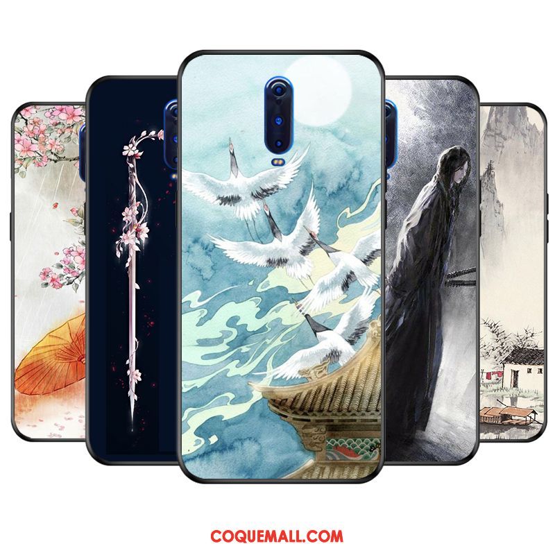 Étui Oppo R17 Pro Style Chinois Tout Compris Rose, Coque Oppo R17 Pro Protection Fluide Doux