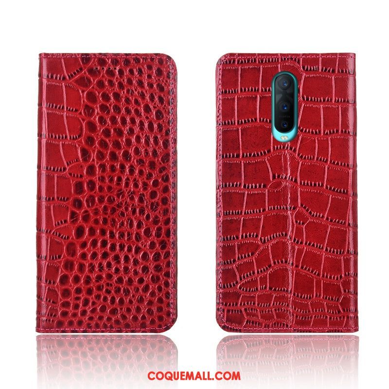 Étui Oppo R17 Pro Téléphone Portable Cuir Véritable Silicone, Coque Oppo R17 Pro Tout Compris Protection