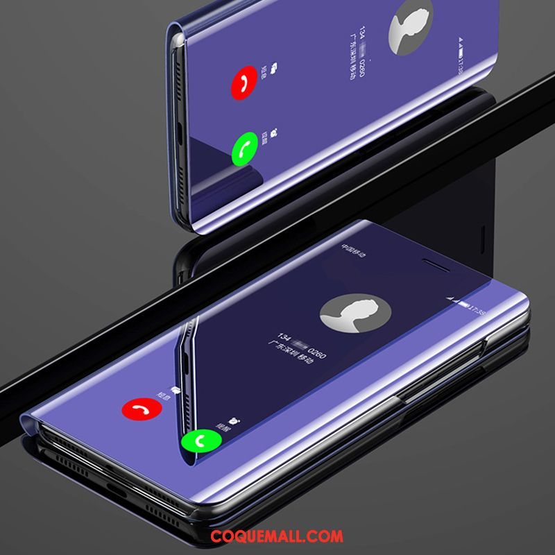 Étui Oppo R17 Pro Téléphone Portable Incassable Étui En Cuir, Coque Oppo R17 Pro Protection Violet