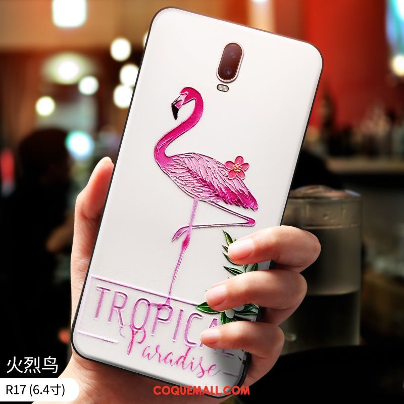 Étui Oppo R17 Silicone Très Mince Personnalité, Coque Oppo R17 Gaufrage Dessin Animé