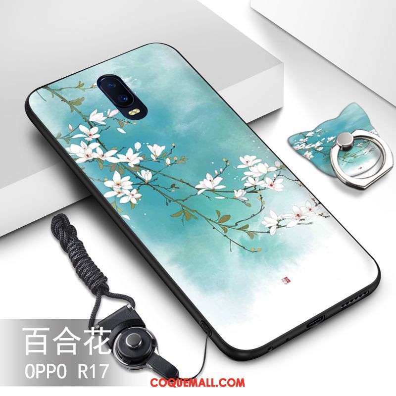 Étui Oppo R17 Tout Compris Personnalité Silicone, Coque Oppo R17 Ornements Suspendus Incassable