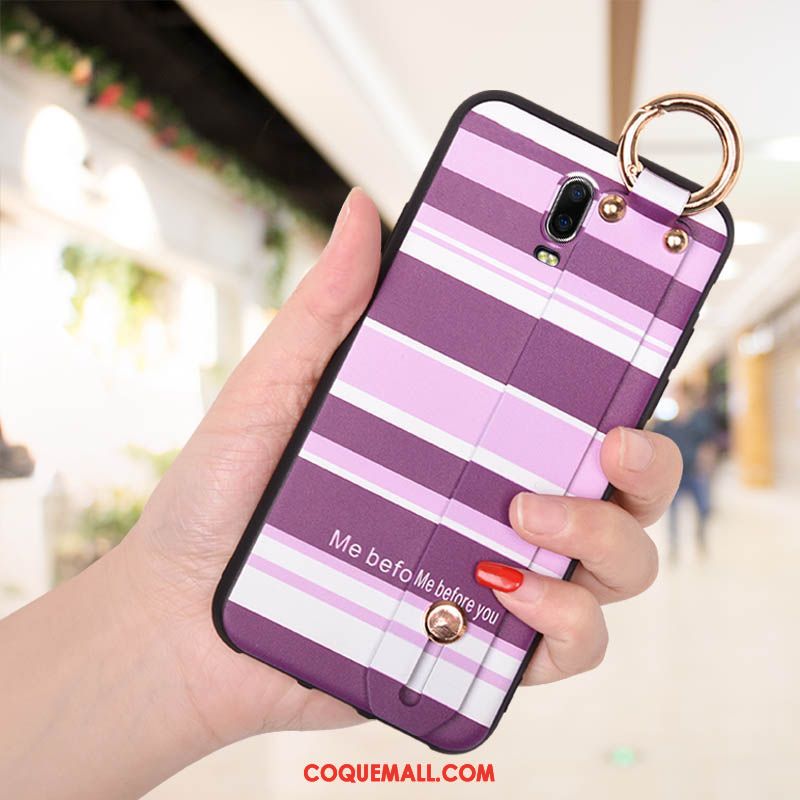 Étui Oppo R17 Violet Créatif Silicone, Coque Oppo R17 Incassable Personnalité