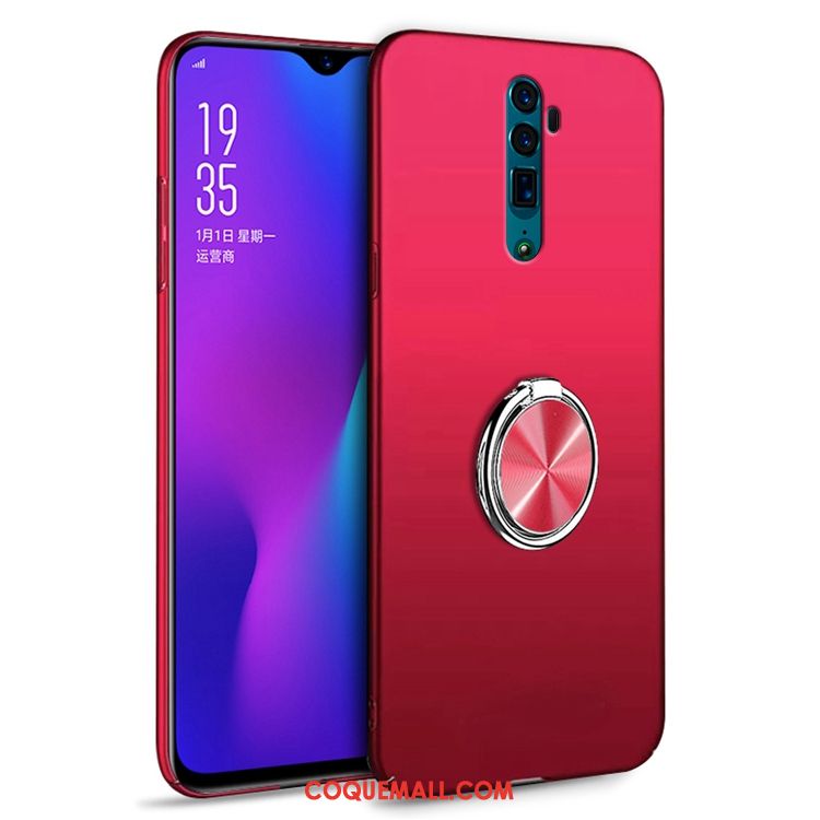 Étui Oppo Reno 10x Zoom Difficile Rouge Incassable, Coque Oppo Reno 10x Zoom Téléphone Portable