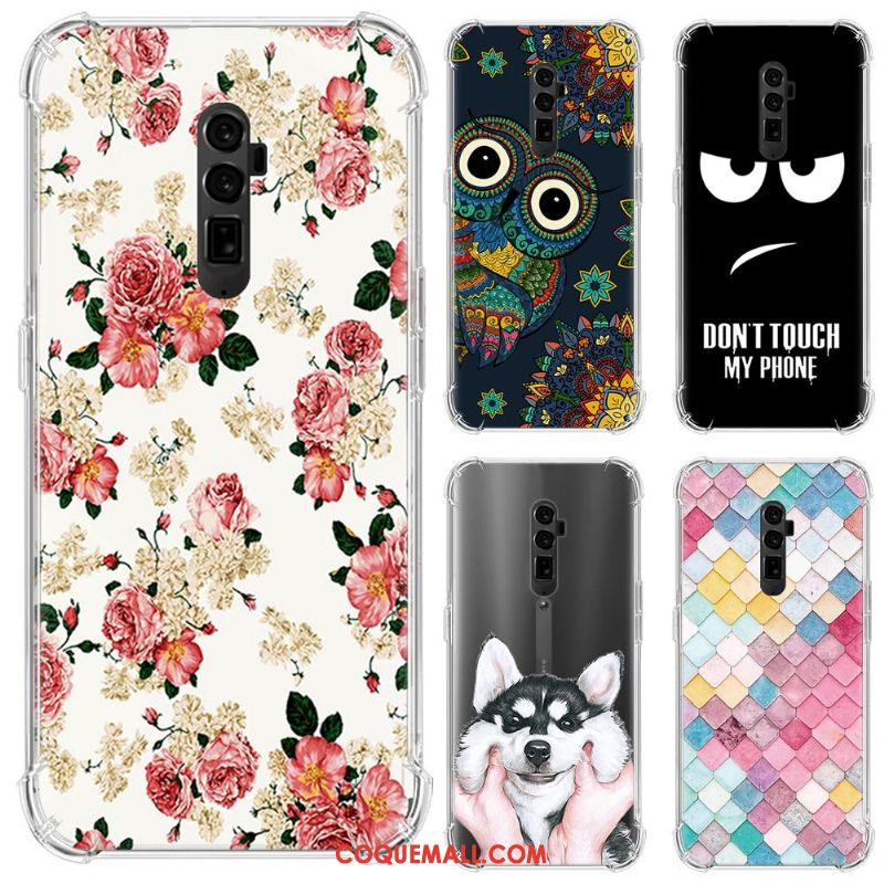 Étui Oppo Reno 10x Zoom Tout Compris Peinture Téléphone Portable, Coque Oppo Reno 10x Zoom Créatif Fluide Doux