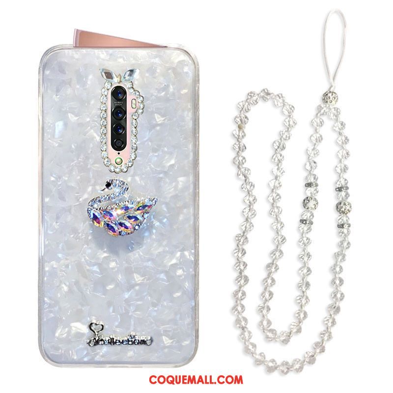 Étui Oppo Reno 2 Luxe Cristal Fluide Doux, Coque Oppo Reno 2 Tendance Strass