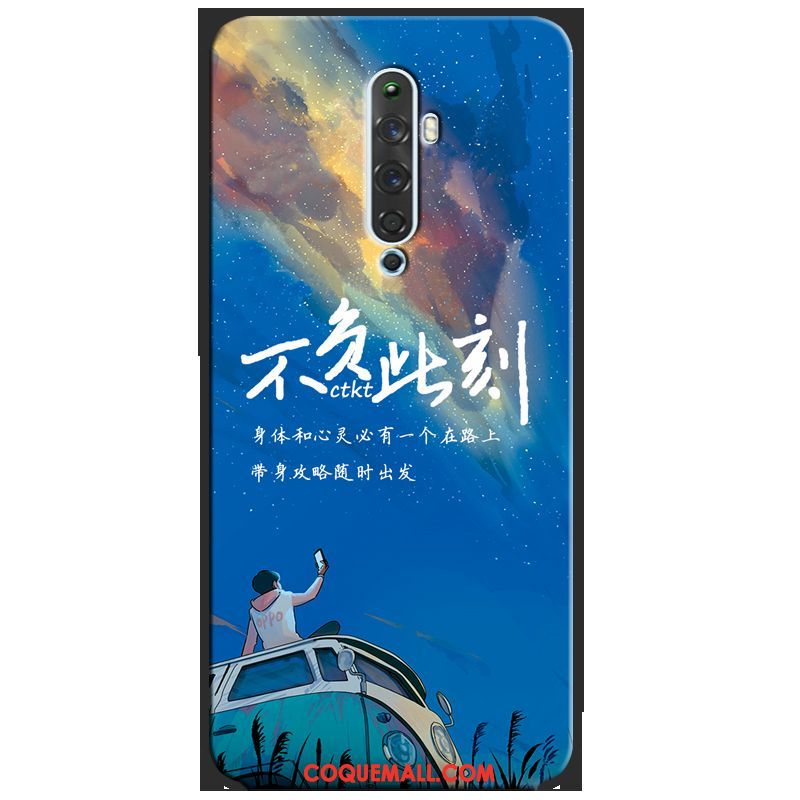 Étui Oppo Reno 2 Z Fluide Doux Anneau Membrane, Coque Oppo Reno 2 Z Amoureux Tout Compris