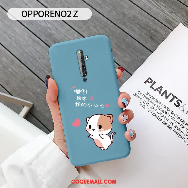 Étui Oppo Reno 2 Z Petit Incassable Silicone, Coque Oppo Reno 2 Z Amoureux Blanc