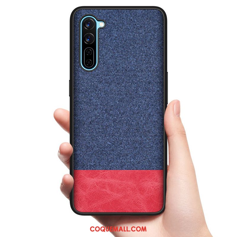 Étui Oppo Reno 3 Créatif Silicone Bleu, Coque Oppo Reno 3 Très Mince Protection