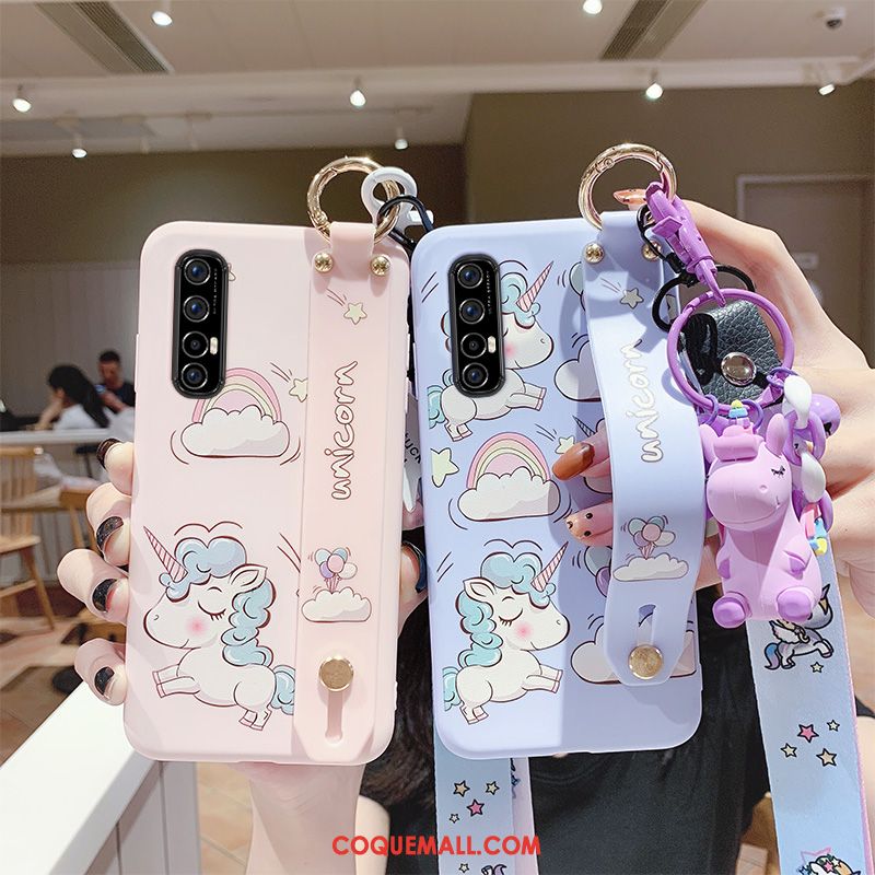 Étui Oppo Reno 3 Pro Nouveau Original Dessin Animé, Coque Oppo Reno 3 Pro Cœur Personnalité