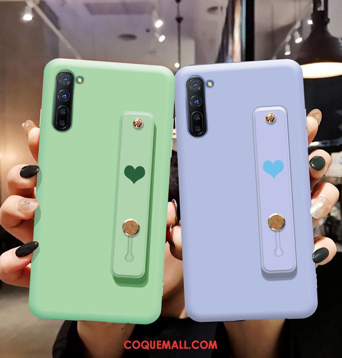 Étui Oppo Reno 3 Silicone Vert Tendance, Coque Oppo Reno 3 Net Rouge Téléphone Portable