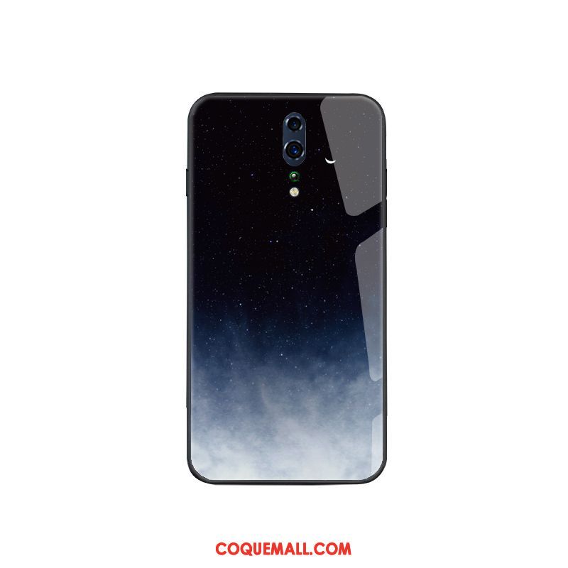 Étui Oppo Reno Z Personnalité Verre Trempé Miroir, Coque Oppo Reno Z Clair Marque De Tendance