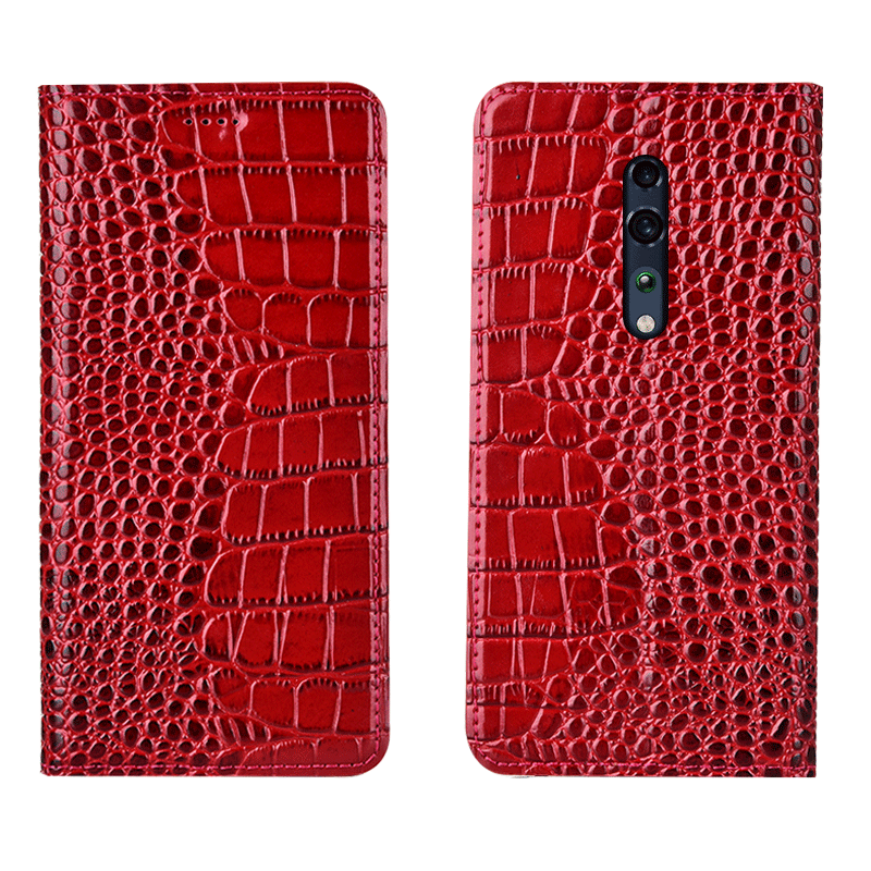 Étui Oppo Reno Z Protection Téléphone Portable Grand, Coque Oppo Reno Z Modèle Fleurie Crocodile