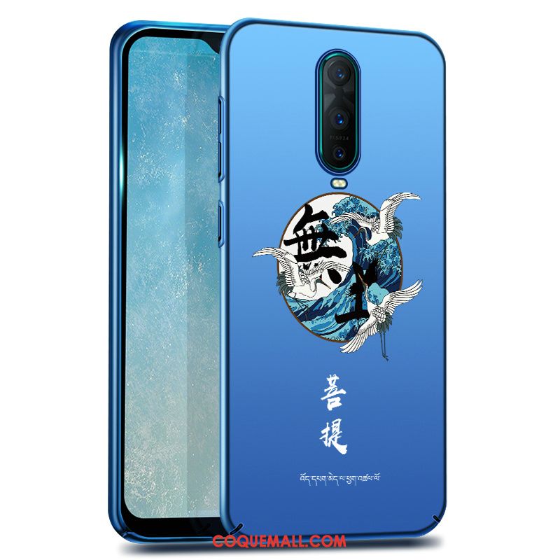 Étui Oppo Rx17 Pro Téléphone Portable Incassable Net Rouge, Coque Oppo Rx17 Pro Bleu Marque De Tendance