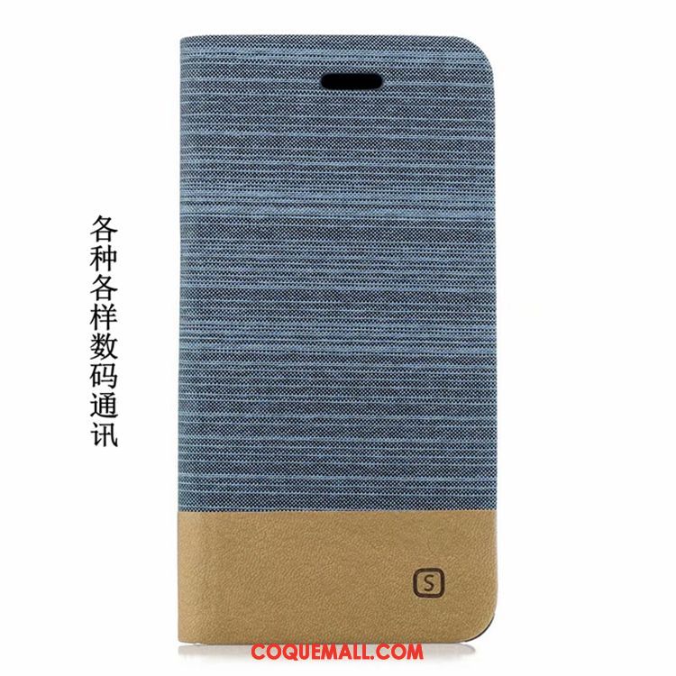 Étui Pocophone F1 Petit Téléphone Portable Bleu, Coque Pocophone F1 Étui En Cuir Beige