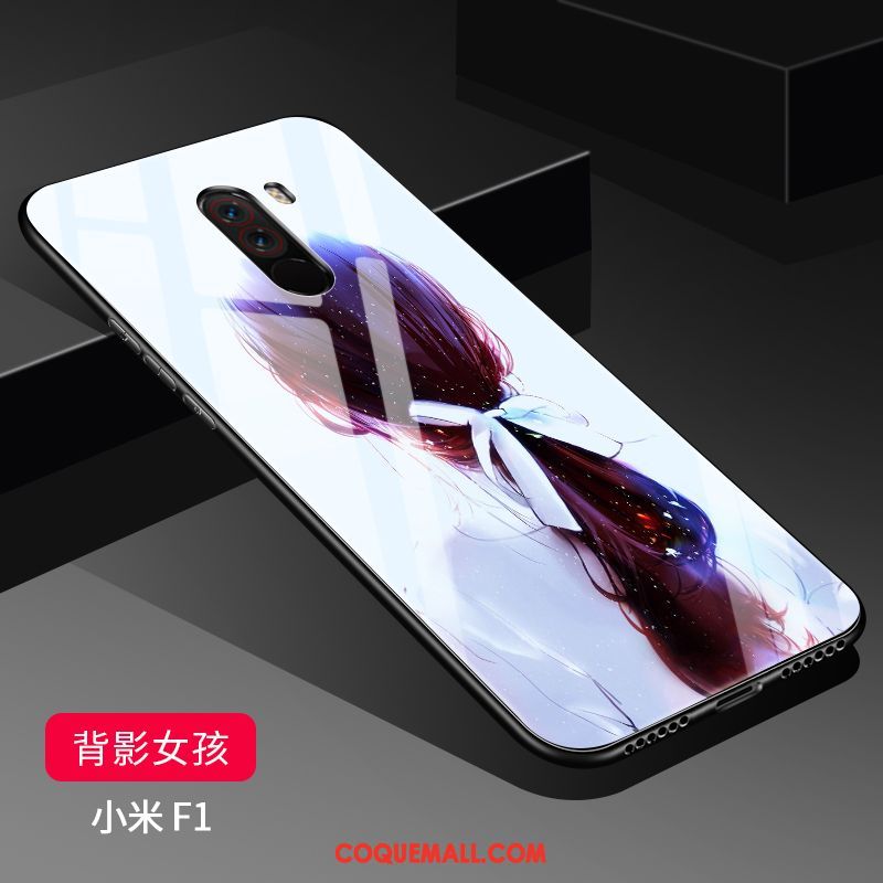 Étui Pocophone F1 Tout Compris Silicone Protection, Coque Pocophone F1 Fluide Doux Verre Beige