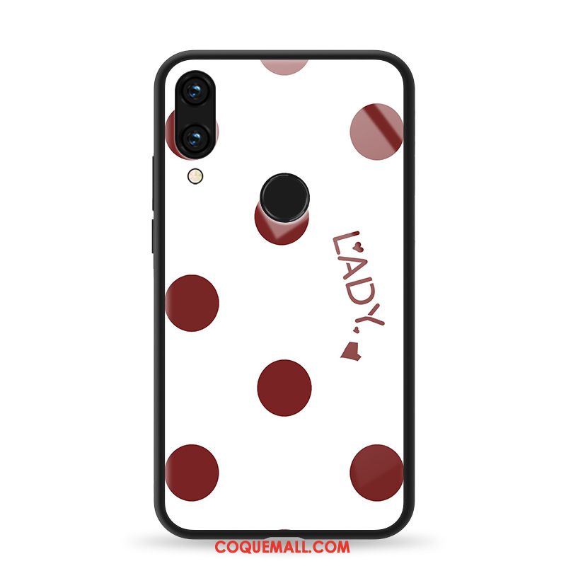 Étui Redmi 7 Amour Clair Téléphone Portable, Coque Redmi 7 Incassable Points Beige