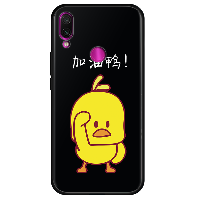 Étui Redmi 7 Cou Suspendu Marque De Tendance Dessin Animé, Coque Redmi 7 Charmant Net Rouge Beige