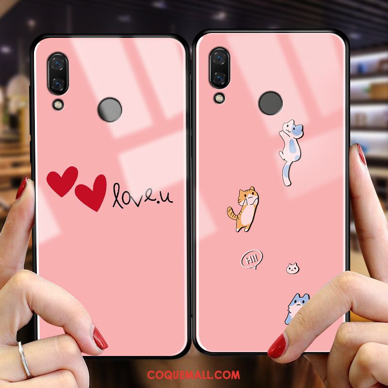 Étui Redmi 7 Créatif Rose Marque De Tendance, Coque Redmi 7 Petit Téléphone Portable Beige