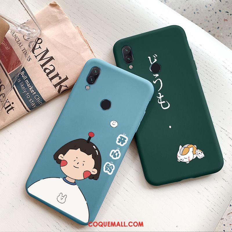 Étui Redmi 7 Cœur Nouveau Protection, Coque Redmi 7 Silicone Tout Compris Beige