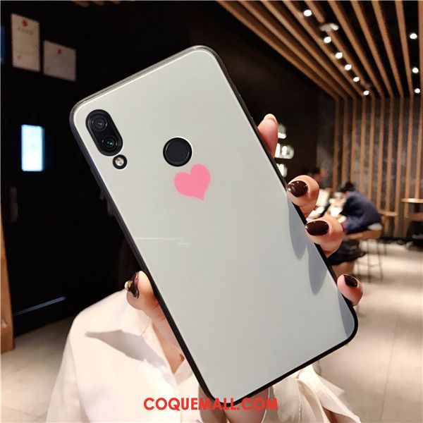 Étui Redmi 7 Marque De Tendance Tout Compris Rouge, Coque Redmi 7 Charmant Créatif Beige