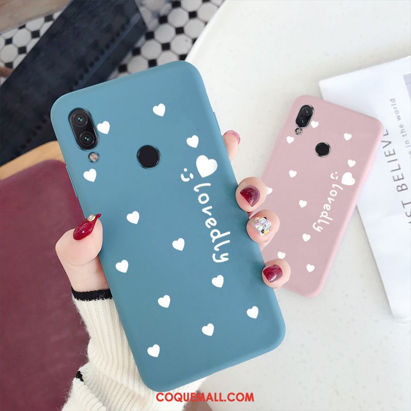 Étui Redmi 7 Étoile Simple Protection, Coque Redmi 7 Bleu Petit Beige