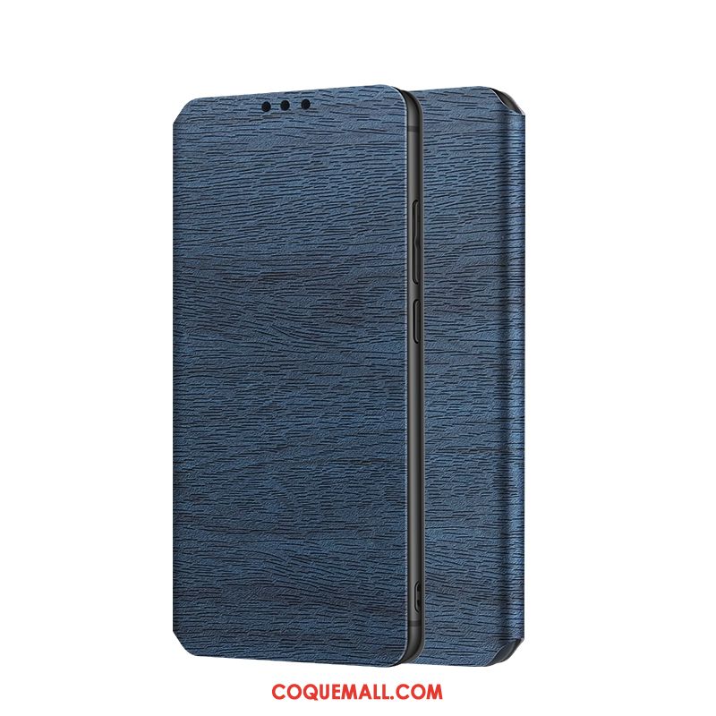 Étui Redmi 8a Créatif Bleu Petit, Coque Redmi 8a Clamshell Téléphone Portable Beige