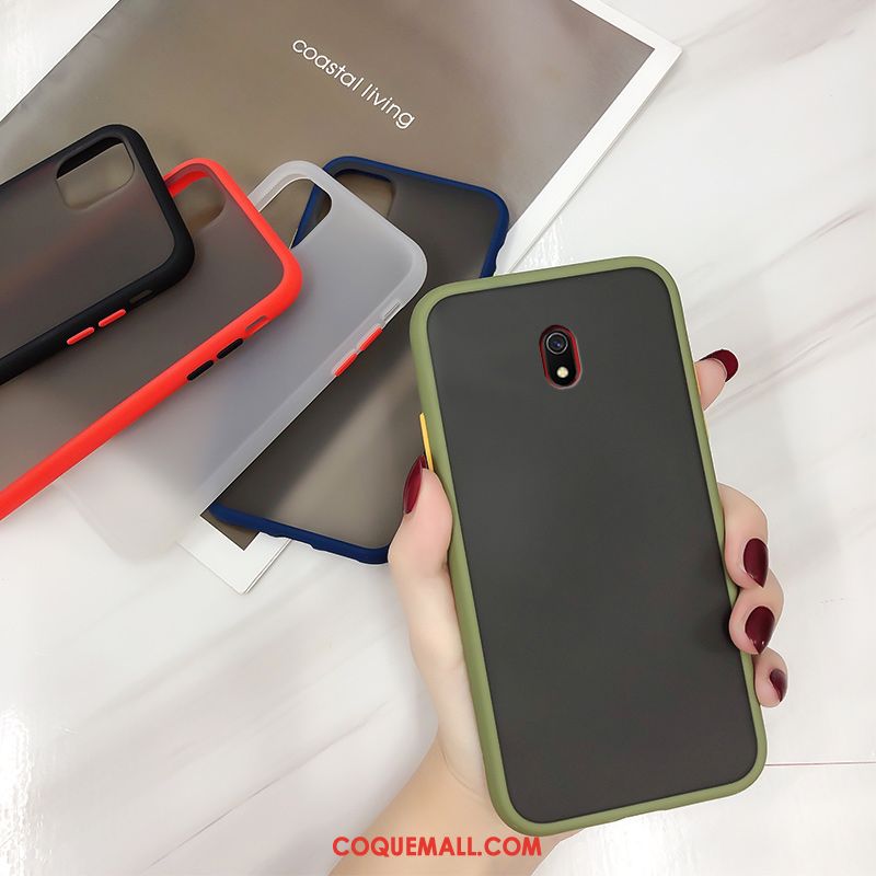 Étui Redmi 8a Mode Fluide Doux Tendance, Coque Redmi 8a Net Rouge Légères Beige