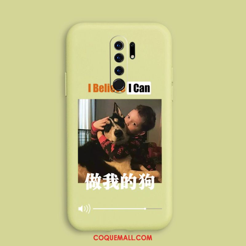 Étui Redmi 9 Or Vert Protection, Coque Redmi 9 Silicone Fluide Doux Beige