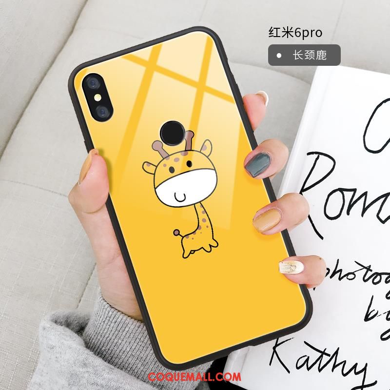 Étui Redmi Note 6 Pro Animal Tout Compris Charmant, Coque Redmi Note 6 Pro Fluide Doux Incassable Beige