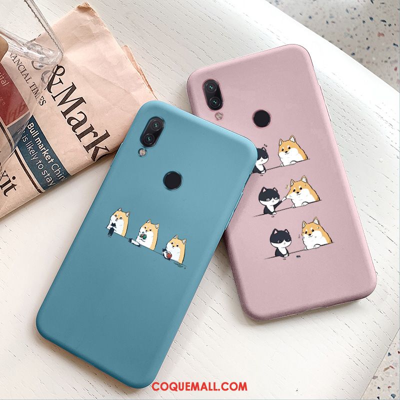 Étui Redmi Note 7 Dessin Animé Incassable Protection, Coque Redmi Note 7 Amoureux Tout Compris Beige