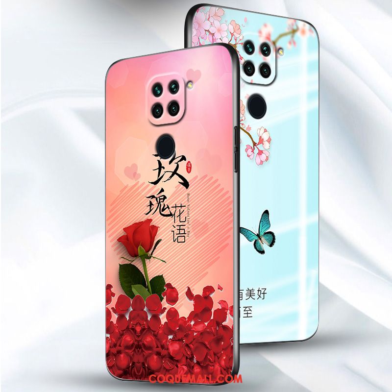 Étui Redmi Note 9 Créatif Tout Compris Incassable, Coque Redmi Note 9 Tendance Silicone Beige