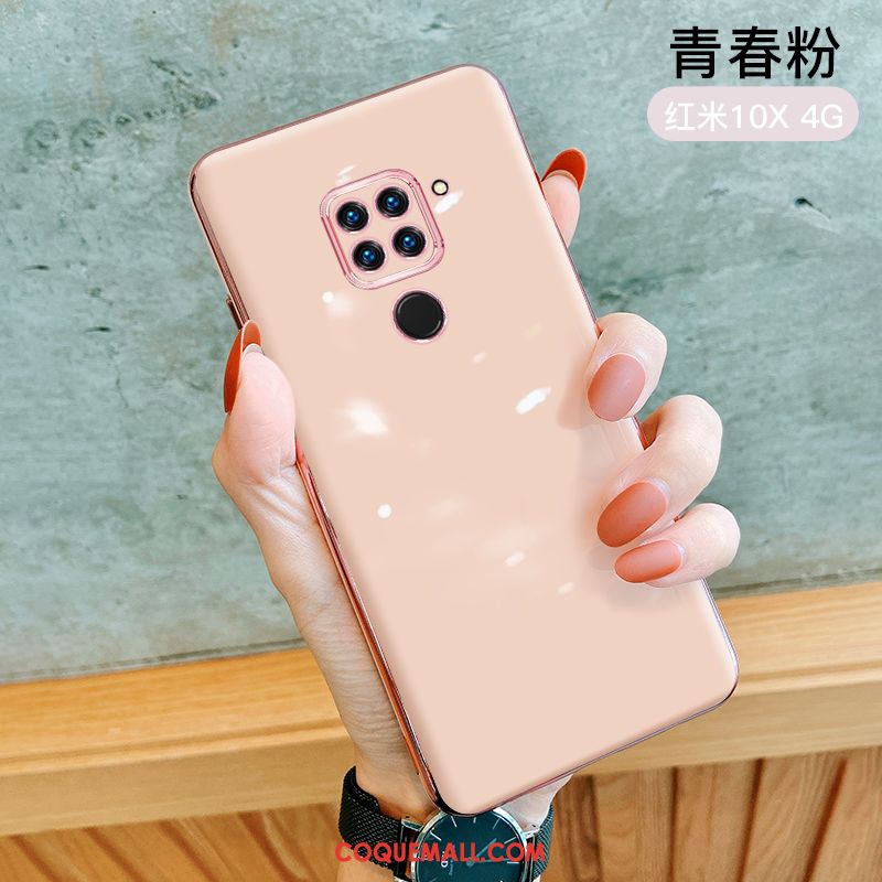 Étui Redmi Note 9 Protection Marque De Tendance Créatif, Coque Redmi Note 9 Rouge Silicone Beige