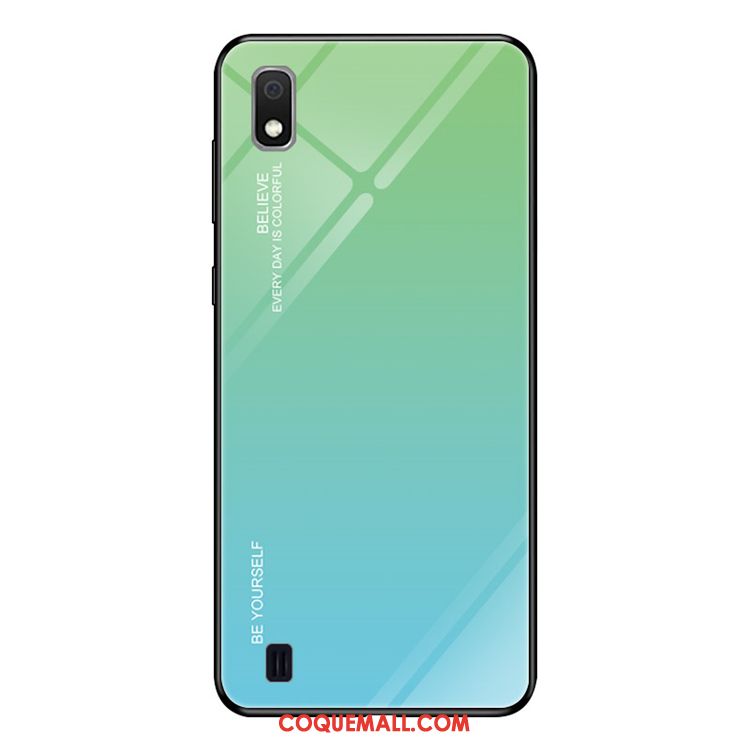 Étui Samsung Galaxy A10 Dégradé Téléphone Portable Vert, Coque Samsung Galaxy A10 Protection Tendance