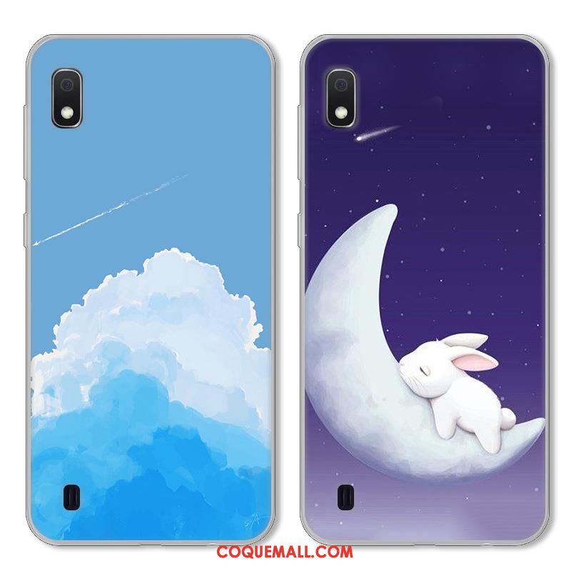 Étui Samsung Galaxy A10 Protection Bleu Créatif, Coque Samsung Galaxy A10 Étoile Téléphone Portable