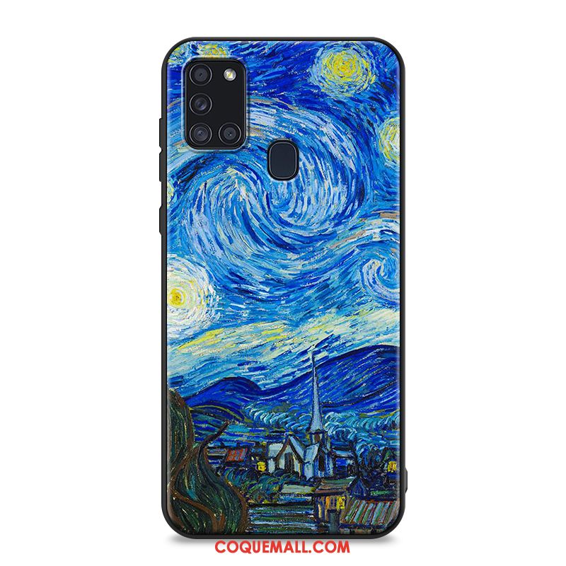 Étui Samsung Galaxy A21s Étoile Charmant Personnalité, Coque Samsung Galaxy A21s Téléphone Portable Fluide Doux