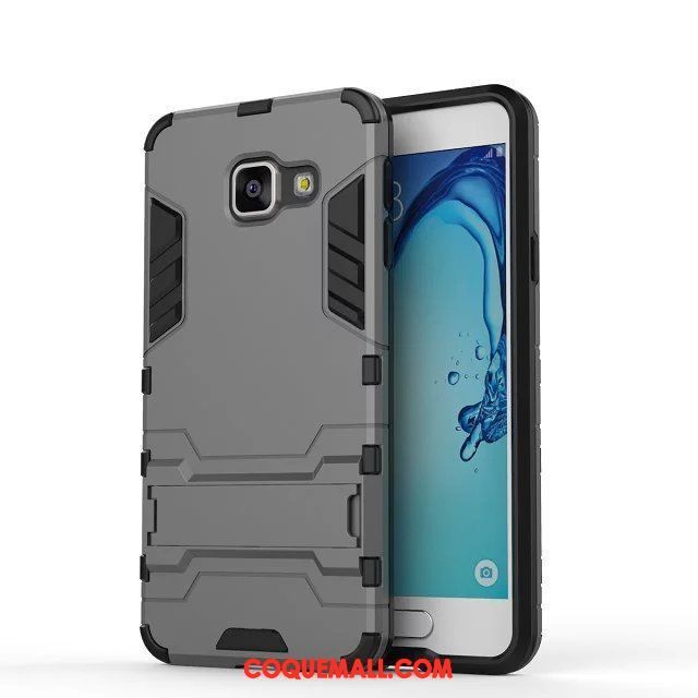 Étui Samsung Galaxy A3 2016 Gris Étoile Or, Coque Samsung Galaxy A3 2016 Incassable Support