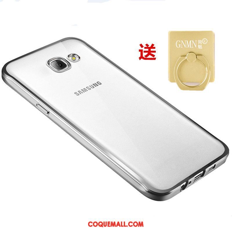 Étui Samsung Galaxy A3 2016 Étoile Fluide Doux Argent, Coque Samsung Galaxy A3 2016 Silicone Transparent