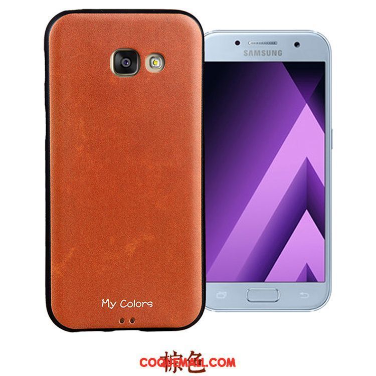 Étui Samsung Galaxy A3 2017 Fluide Doux Téléphone Portable Tout Compris, Coque Samsung Galaxy A3 2017 Protection Étoile Braun