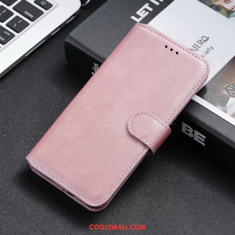 Étui Samsung Galaxy A41 Fluide Doux Couleur Unie En Cuir, Coque Samsung Galaxy A41 Clamshell Étoile