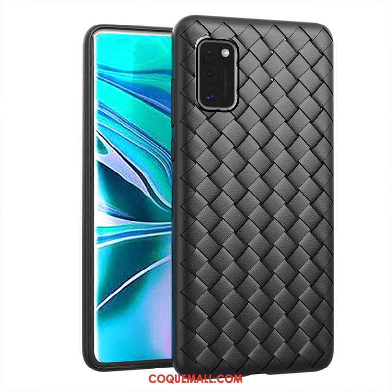 Étui Samsung Galaxy A41 Protection Mode Noir, Coque Samsung Galaxy A41 Couleur Unie Personnalité