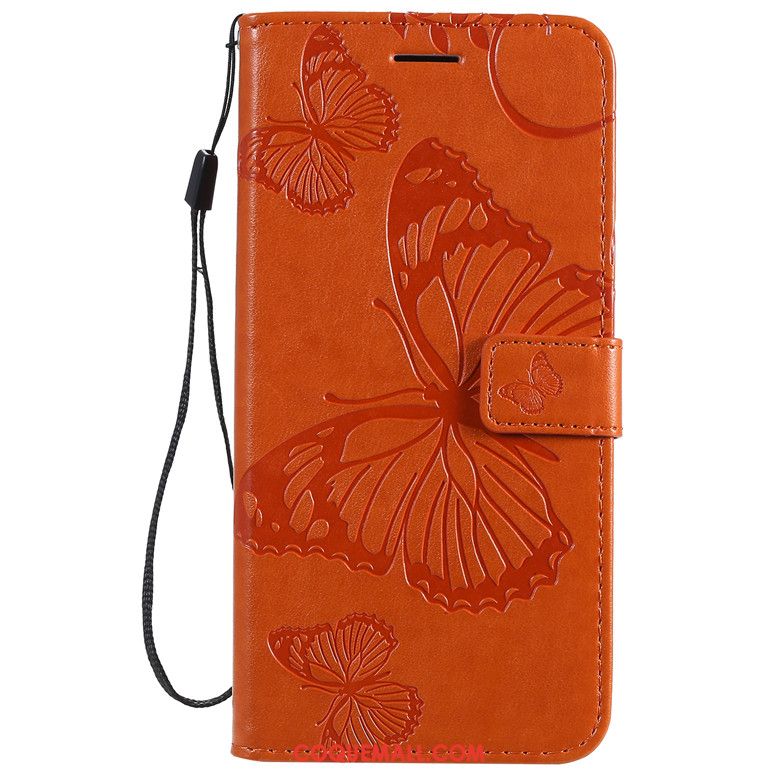 Étui Samsung Galaxy A41 Étoile Protection Fluide Doux, Coque Samsung Galaxy A41 Orange Téléphone Portable