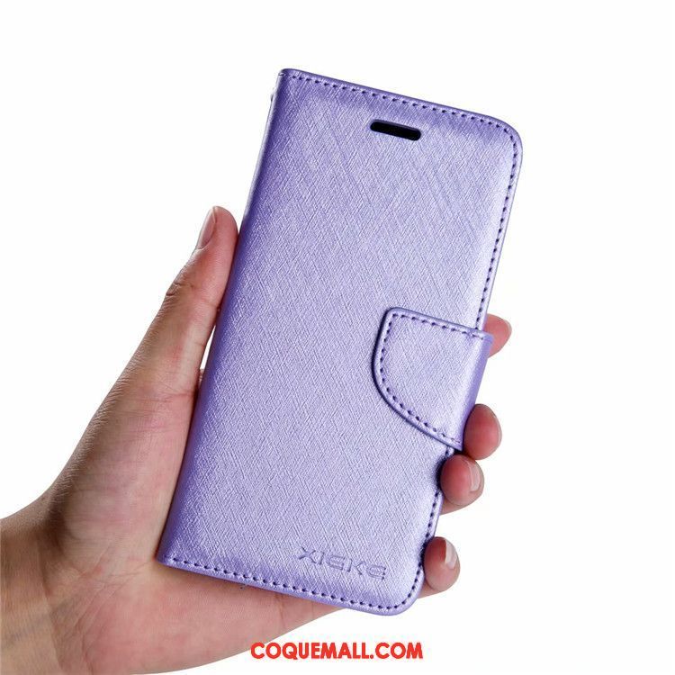 Étui Samsung Galaxy A5 2017 Clamshell Étui En Cuir Violet, Coque Samsung Galaxy A5 2017 Étoile Protection