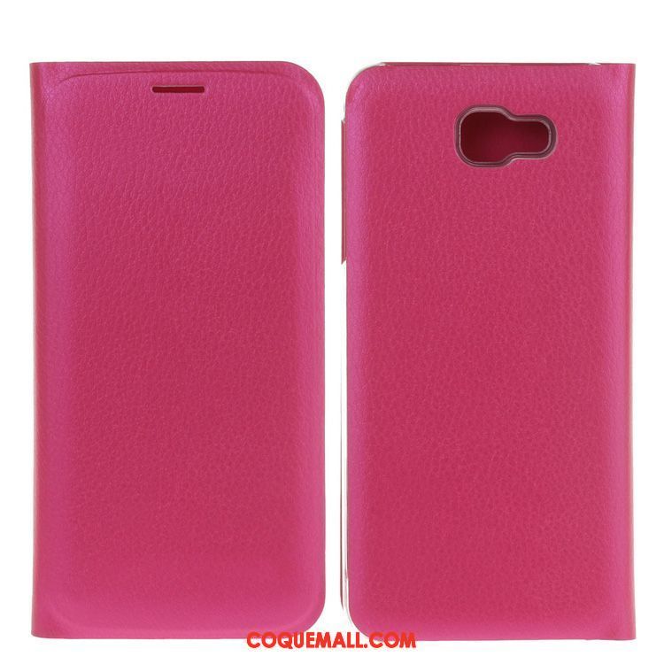 Étui Samsung Galaxy A5 2017 Étui En Cuir Téléphone Portable Rouge, Coque Samsung Galaxy A5 2017 Étoile Difficile