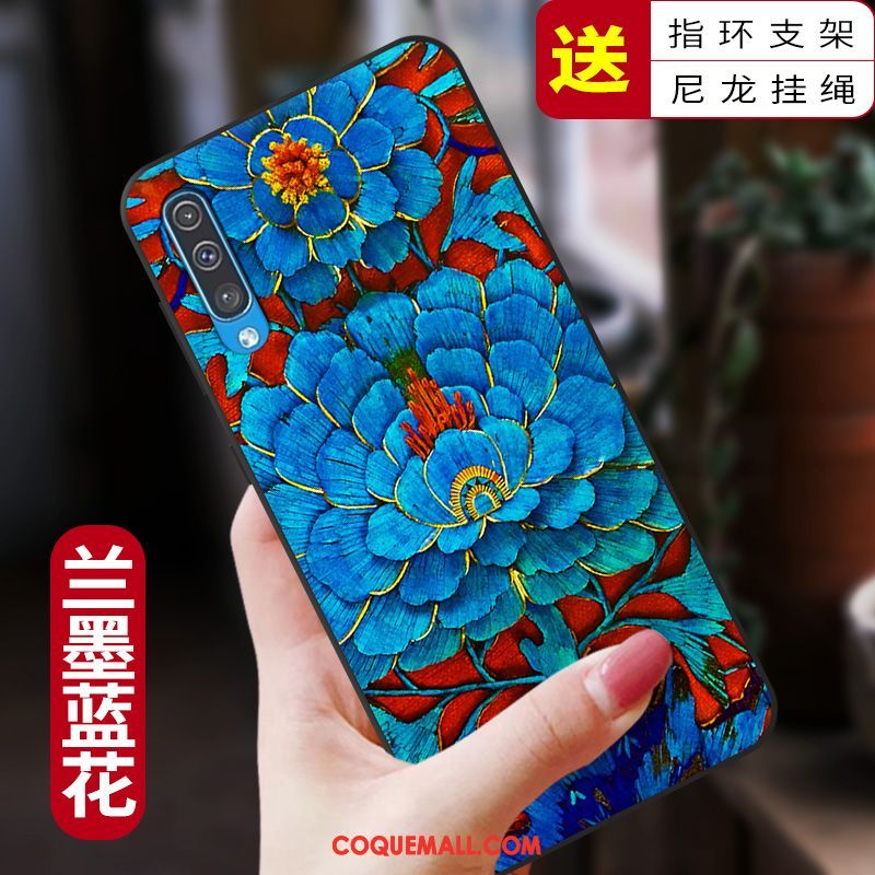 Étui Samsung Galaxy A50 Incassable Protection Style Chinois, Coque Samsung Galaxy A50 Nouveau Fluide Doux