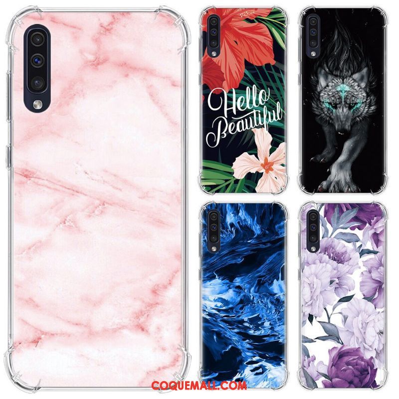 Étui Samsung Galaxy A50 Incassable Étoile Ballon, Coque Samsung Galaxy A50 Peinture Créatif