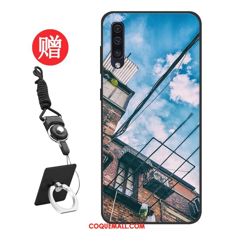 Étui Samsung Galaxy A50 Silicone Membrane Étoile, Coque Samsung Galaxy A50 Personnalisé Protection